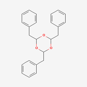 molecular formula C24H24O3 B12663228 2,4,6-Tribenzyl-1,3,5-trioxane CAS No. 77550-10-8