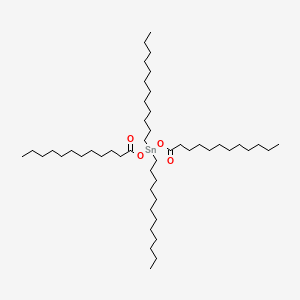 molecular formula C48H96O4Sn B12663234 Bis(dodecanoyloxy)didodecylstannane CAS No. 69537-35-5