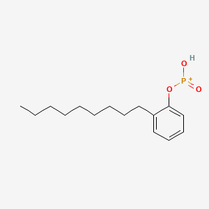 molecular formula C15H24O3P+ B12663259 (Nonylphenyl) hydrogen phosphonate CAS No. 94060-69-2