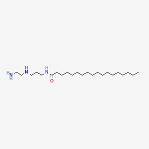 molecular formula C23H49N3O B12663265 N-(3-((2-Aminoethyl)amino)propyl)stearamide CAS No. 48076-79-5