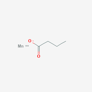 molecular formula C4H7MnO2+ B12663273 Butyric acid, manganese salt CAS No. 19664-95-0