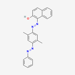 molecular formula C24H20N4O B12663280 1-((2,5-Dimethyl-4-(phenylazo)phenyl)azo)-2-naphthol CAS No. 83249-36-9