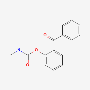 molecular formula C16H15NO3 B12663289 (2-benzoylphenyl) N,N-dimethylcarbamate CAS No. 74537-09-0