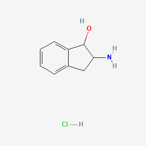 molecular formula C9H12ClNO B1266331 2-氨基-2,3-二氢-1H-茚满-1-醇盐酸盐 CAS No. 13935-78-9