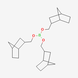 molecular formula C24H39BO3 B12663316 Tris(bicyclo(2.2.1)hept-2-ylmethyl) orthoborate CAS No. 94109-34-9