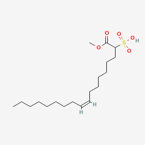 molecular formula C19H36O5S B12663321 1-Methyl 2-sulphooleate CAS No. 64131-32-4