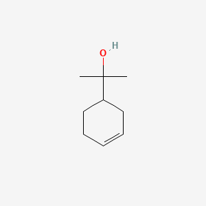 molecular formula C9H16O B12663327 alpha,alpha-Dimethylcyclohex-3-ene-1-methanol CAS No. 90645-55-9