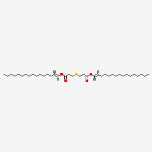 molecular formula C38H70O4S B12663382 Dihexadecenyl 3,3'-thiobispropionate CAS No. 94247-41-3