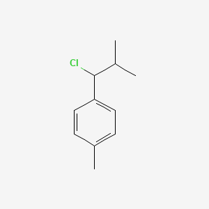 molecular formula C11H15Cl B12663389 4-(1-Chloro-2-methylpropyl)toluene CAS No. 68857-83-0