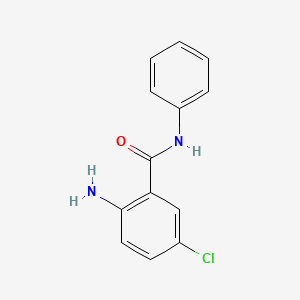 molecular formula C13H11ClN2O B1266339 苯甲酰胺, 2-氨基-5-氯- CAS No. 15949-49-2