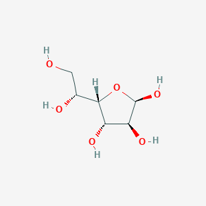 molecular formula C6H12O6 B12663397 beta-D-Idofuranose CAS No. 40461-75-4