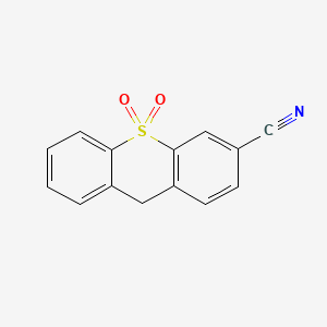 molecular formula C14H9NO2S B12663430 9H-Thioxanthene-3-carbonitrile 10,10-dioxide CAS No. 94094-45-8