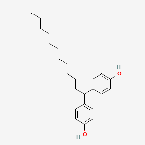 molecular formula C24H34O2 B12663445 4,4'-Dodecylidenebisphenol CAS No. 74462-04-7