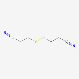 molecular formula C6H8N2S2 B1266346 3-[(2-氰乙基)二硫醚]丙腈 CAS No. 42841-31-6