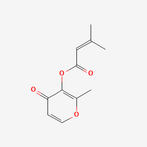 2-Methyl-4-oxo-4H-pyran-3-yl 3-methyl-2-butenoate