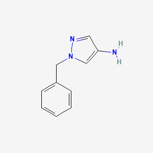 molecular formula C10H11N3 B1266348 1-苄基-1H-吡唑-4-胺 CAS No. 28466-62-8