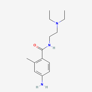 molecular formula C14H23N3O B1266354 4-氨基-N-[2-(二乙氨基)乙基]-2-甲基苯甲酰胺 CAS No. 30459-64-4