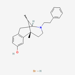 molecular formula C22H28BrNO B12663551 (+)-Phenazocine hydrobromide CAS No. 63903-74-2