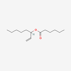 molecular formula C14H26O2 B12663561 1-Vinylhexyl hexanoate CAS No. 94021-39-3