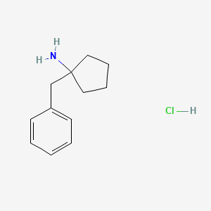 molecular formula C12H18ClN B1266360 1-Benzylcyclopentylamine hydrochloride CAS No. 20937-44-4