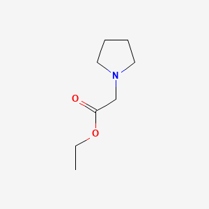 molecular formula C8H15NO2 B1266362 乙酸 2-(吡咯烷-1-基)酯 CAS No. 22041-19-6