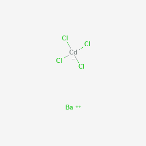 molecular formula BaCdCl4 B12663623 Barium tetrachlorocadmate(2-) CAS No. 99587-10-7