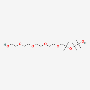 molecular formula C18H38O7 B12663635 3,6,9,12,15-Pentaoxaheptadecane-1,17-diol, hexamethyl- CAS No. 52794-80-6