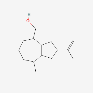 molecular formula C15H26O B12663668 Decahydro-2-isopropenyl-8-methylazulene-4-methanol CAS No. 95044-44-3