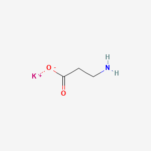 molecular formula C3H6KNO2 B12663680 Potassium beta-alaninate CAS No. 39748-53-3