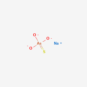 molecular formula AsNaO3S-2 B12663684 Arsenothioic acid trisodium salt CAS No. 17367-56-5