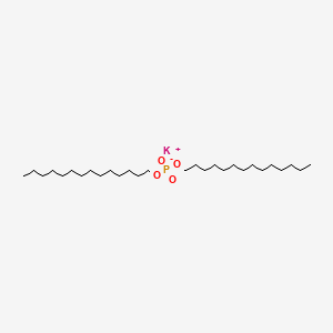 molecular formula C28H58KO4P B12663737 Potassium ditetradecyl phosphate CAS No. 66046-07-9