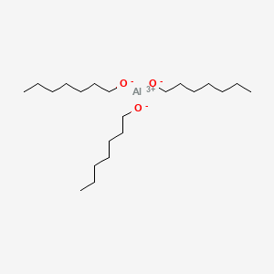 molecular formula C21H45AlO3 B12663757 Aluminium heptan-1-olate CAS No. 71411-84-2