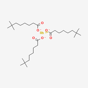 molecular formula C30H57O6Rh B12663800 Rhodium(3+) neodecanoate CAS No. 97392-79-5