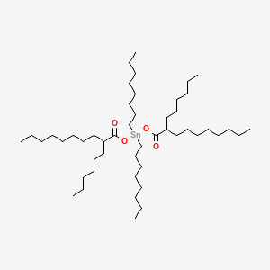 molecular formula C48H96O4Sn B12663825 Bis((2-hexyl-1-oxodecyl)oxy)dioctylstannane CAS No. 85702-88-1