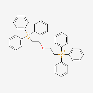 molecular formula C40H38OP2+2 B12663851 Bis(2-(triphenylphosphoranyl)ethyl) ether CAS No. 5368-62-7