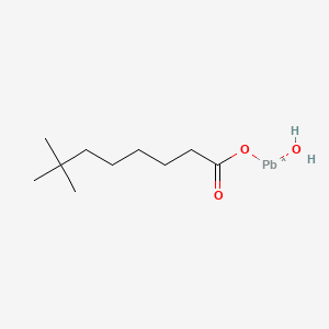 molecular formula C10H21O3Pb B12663859 Hydroxy(neodecanoato-O)lead CAS No. 71753-04-3