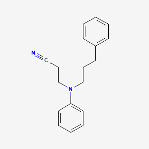 3-(Phenyl(3-phenylpropyl)amino)propiononitrile