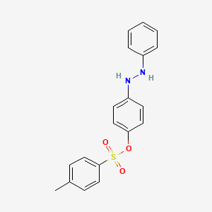 molecular formula C19H18N2O3S B12663906 p-(2-Phenylhydrazino)phenyl p-toluenesulphonate CAS No. 82339-94-4