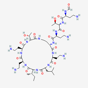 molecular formula C45H84N16O13 B12663914 Circulin CAS No. 9008-54-2