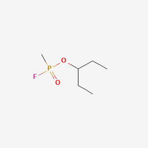 Phosphonofluoridic acid, methyl-, 1-ethylpropyl ester