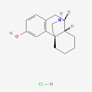 molecular formula C16H22ClNO B12663924 Norlevorphanol hydrochloride CAS No. 53448-65-0