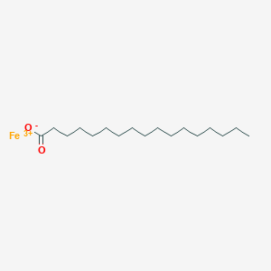 molecular formula C17H33FeO2+2 B12663931 Iron(3+) heptadecanoate CAS No. 20174-73-6