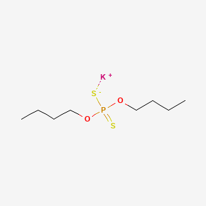 molecular formula C8H18KO2PS2 B12663948 Potassium O,O-dibutyl dithiophosphate CAS No. 27515-40-8