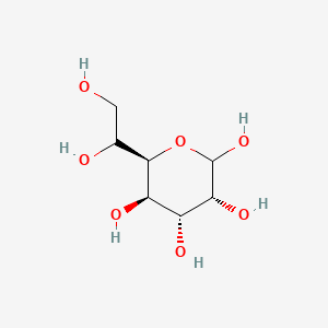 molecular formula C7H14O7 B12663970 D-Glycero-alpha-D-gulo-heptopyranose CAS No. 84708-91-8