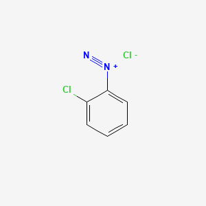 molecular formula C6H4Cl2N2 B12663975 2-chlorobenzenediazonium;chloride CAS No. 89-90-7