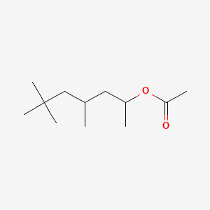 molecular formula C12H24O2 B12663984 1,3,5,5-Tetramethylhexyl acetate CAS No. 71621-70-0