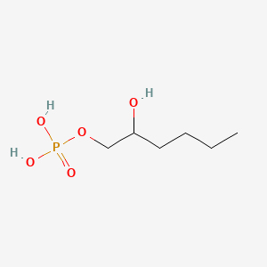 molecular formula C6H15O5P B12663999 2-Hydroxyhexyl dihydrogen phosphate CAS No. 94134-49-3