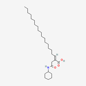 molecular formula C28H51NO3 B12664016 2-(2-(Cyclohexylamino)-2-oxoethyl)icosenoic acid CAS No. 93904-73-5