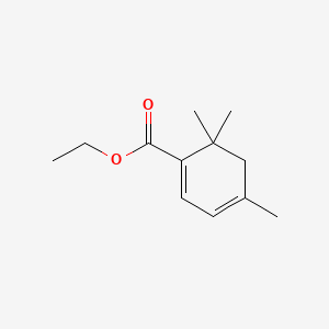 1,3-Cyclohexadiene-1-carboxylic acid, 4,6,6-trimethyl-, ethyl ester