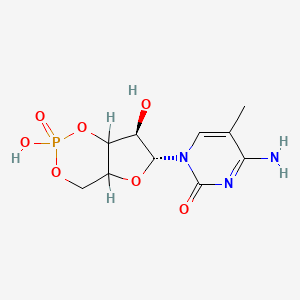 molecular formula C10H14N3O7P B12664041 5-Methylcytidine 3',5'-cyclic monophosphate CAS No. 117309-87-2